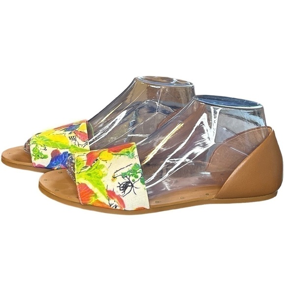 Gianni Bini Pool Party Floral Women’s Open Toe Closed Heel Sandals Size-7.5 NWOT - Picture 1 of 7